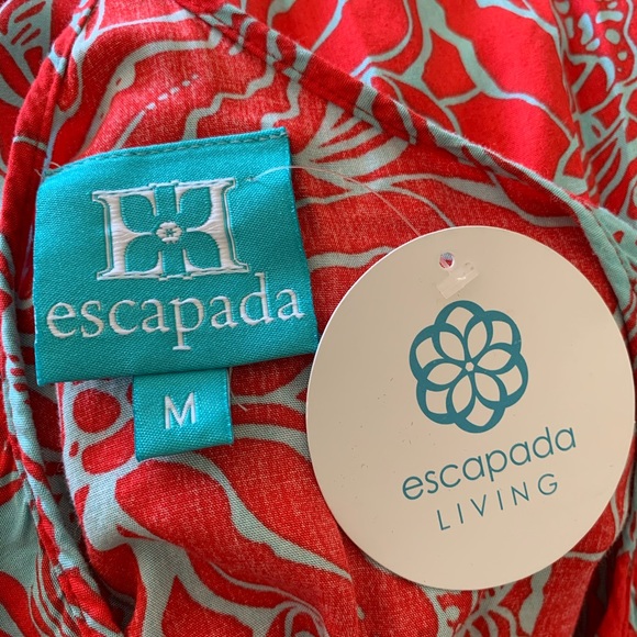 Escapada living Resort Wear Red  Maxi Dress medium - Picture 6 of 10